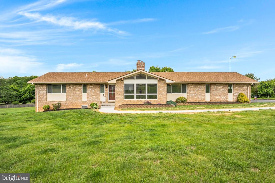 Welcome to 5 Sunset Drive! Beautifully updated and nestled on 7.5 picturesque acres in the desirable South Western School District, this exceptional property offers the perfect combination of modern comfort and country charm. With over 2,600 fin. sq. ft., 3/4 bedrooms and 2 full baths, the home provides flexible living space ideal for a variety of lifestyles! If you're looking for easy one-story living - this is the one for you! 

The inviting living room showcases a stunning stone fireplace, while the bright morning room offers the perfect place to relax  with a cup of coffee and enjoy scenic views year-round. The spacious kitchen, just off the morning & living rooms, boasts gorgeous cabinets, brand new flooring & plenty of storage. 

The partially finished basement provides additional living space perfect for a family room, home office, gym, or guest area, along with abundant storage throughout. Outside, the impressive pole barn offers endless possibilities for hobbies, equipment storage, workshop space, or recreational use. 

Enjoy the peace and privacy of rural living while remaining conveniently located near Hanover, shopping, dining, and the Maryland line. A rare opportunity to own updated acreage with space to live, work, and play! Be sure to schedule your tour right away - this one won't last long! 

Buyer to verify square footage. Seller reserves the  right to accept offer at any time.