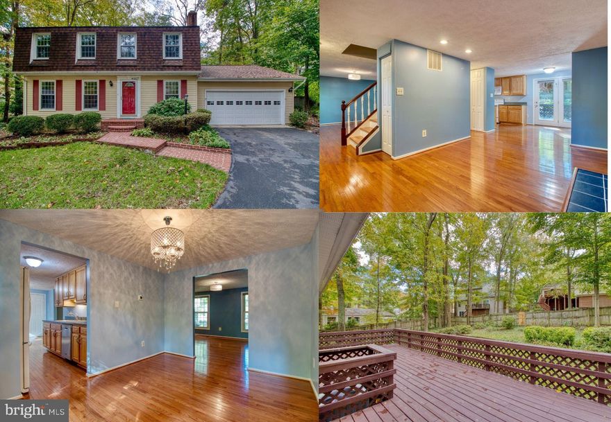 Fantastic well-cared for home in highly desired Montclair. Beautiful wood floors on main level dining, living, family rooms & breakfast nook, oversized 2 car garage, brick fireplace, fenced rear yard & nice deck, updated flooring on upper level, shelving in bedroom closets, new HVAC system, laundry chute, built-in book cases in basement, tons of storage in this home. A must see! Close to VRE & I-95