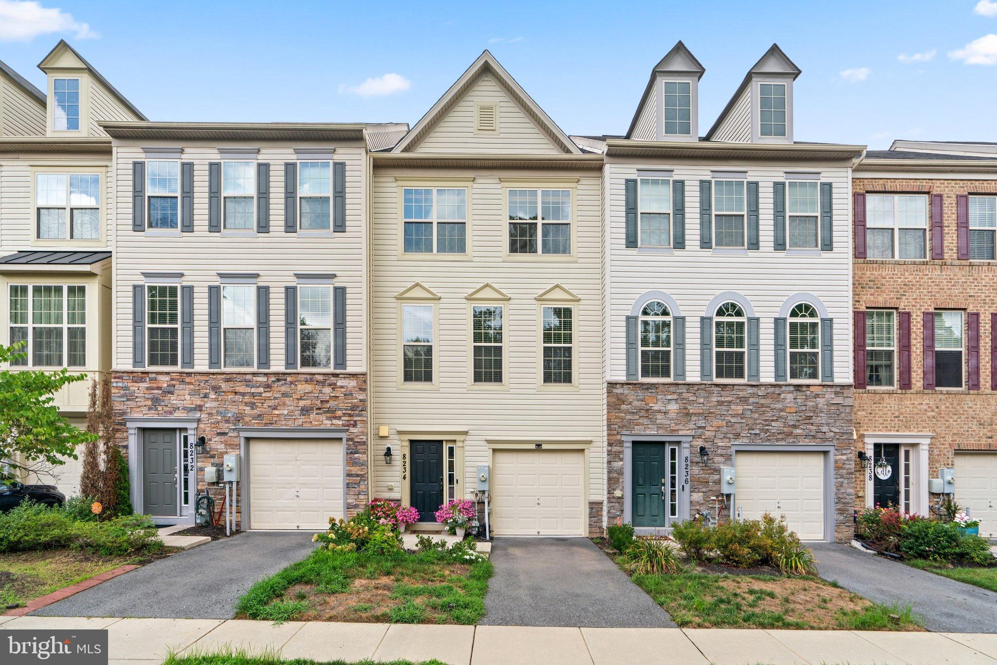 Welcome to this gorgeous updated move in ready 3 level townhouse. The home has high efficiency cooling and gas heat furnace. The main level includes a large rec room and sliding glas door to walk out to the fully fenced rear yard. The upper level 1 includes the fully updated beatuiful high end kitchen on the rear of the home. Stainless steel appliances with a gas stove and french door fridge. There's a large table space for eat in kitchen convenience and a kitchen island that comfortably sits 2. There is another sliding glass door to a large deck with bbq grill and dinette set included. Theres a formal dining / living room that can be combined or separate at your desire. The second upper level includes 3 generously sized bedrooms and 2 full baths. The laundry includes full size side by side machines on the sleeping level for convenience. The home has one driveway parking spot and a 1 car attached garage.