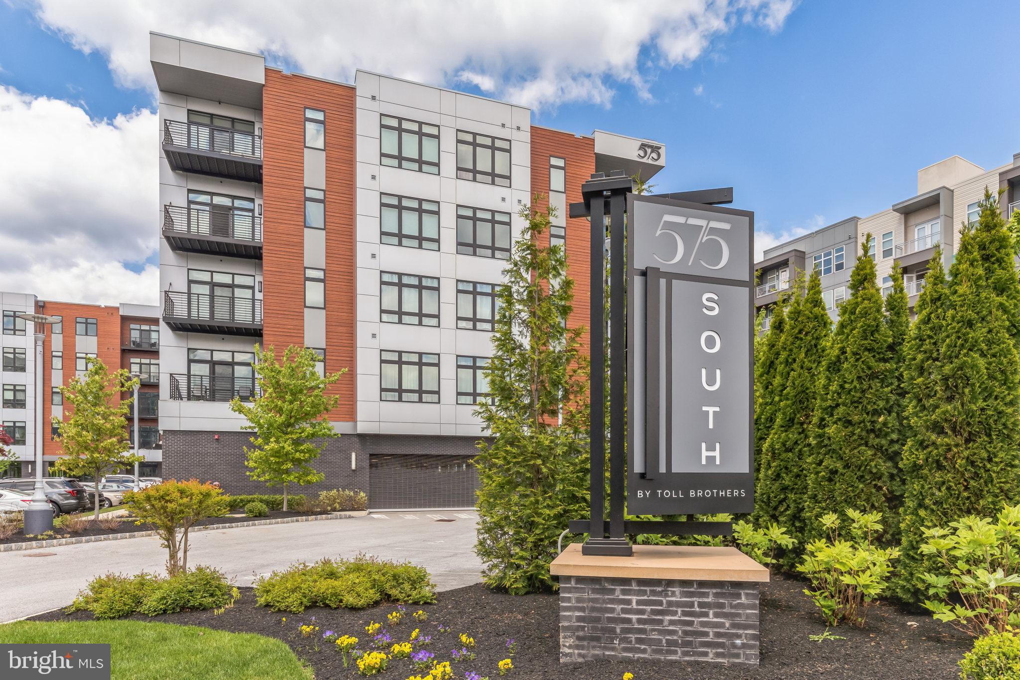 Welcome to 575 South Goddard Condos, a condominium community of just 60 residences located just steps away from the Town Center at The Village at Valley Forge by Toll Brothers. A lease-purchase option will be considered! This condo is an over-sized one-bedroom, one-bathroom with a den/2nd bedroom on the second floor. Upgraded finishes include 8" white oak floors throughout the entire unit, upgraded white soft close drawers and door cabinetry in the kitchen, quartz countertops in the kitchen and master bath, Kitchen Aid oven, 5 burner gas stove, microware, dishwasher, in unit- washer/dryer, French door refrigerator, tiled backsplash, Kohler polished chrome pull out sprayer faucet and recessed and modern lighting fixtures and the over-sized bedroom has a walk-in closet and there is a 12 ' x 8' den which can be easily converted to a bedroom plus spacious nine-foot ceilings throughout. Virtual staging images shown. Residents of 575 South enjoy fantastic on-site amenities to further enhance their lifestyle. Amenities include a rooftop lounge, theater room, golf simulator, lounge area with dual sided fireplace with wet bar and multiple areas to enjoy with your friends and family after a night out in the Town Center. Want more? How about a theater room, golf simulator, billiards table, Starbucks Coffee machine, 3 season room, outdoor patio, fire pit, gas grilling stations and last but definitely not least, a huge roof top terrace with views of Valley Forge National Park! Last but not least, how about a state of the art mail room with Luxor drop boxes and a large refrigerator- for when your groceries get delivered plus a fitness room with Peloton and Life Fitness equipment! The condo includes a dedicated parking space number 108, bike storage and private storage locker for the unit. As part of The Village at Valley Forge, 575 South boasts an excellent location for enjoying upscale shopping and dining experiences, all within walking distance. The community is also convenient to major highways including I-76, I-476, Routes 422, 202, and the PA Turnpike. This is truly a unique opportunity to own a boutique condominium with access to the finest lifestyle enhancements. Low maintenance living at its finest.