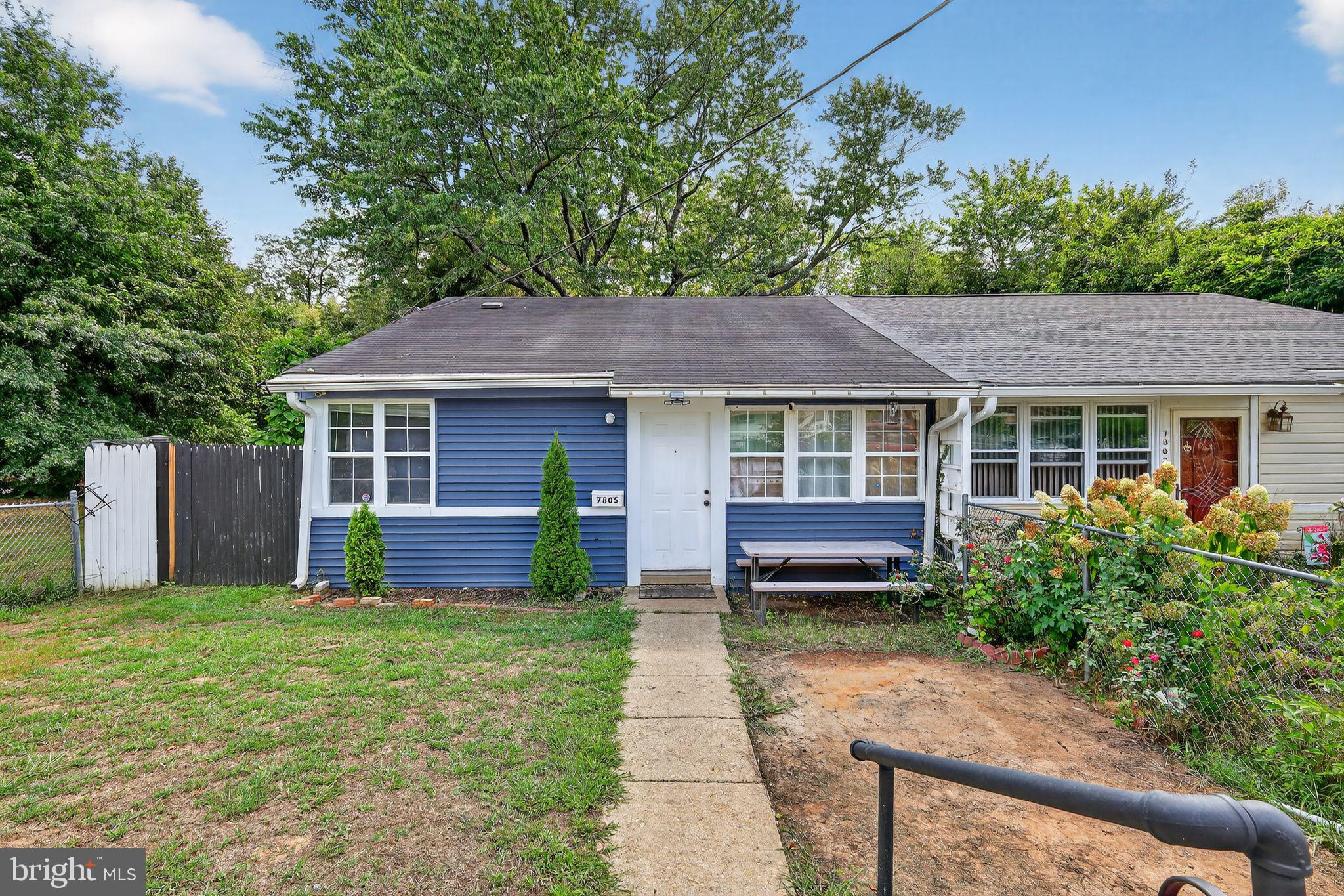 Dreaming of a place you can put your own stamp on? This 3-bedroom, 1-bath home in Hyattsville gives you just that. It’s a solid start with tons of potential. The fenced front yard welcomes you in with a little green space, while the backyard is big enough for summer cookouts, a garden, or even a future patio or play area.
Inside, you’ll find a straightforward floor plan with a cozy living room, 3 bedrooms, and a functional kitchen with direct access to the backyard. The home already has charming details like wood-look flooring and neutral walls, making it a great blank canvas for your renovation ideas. If you’re thinking modern updates, a stylish rental, or a first home with sweat equity, the possibilities are wide open.
The location is another big plus. The home is close to schools, shopping, and dining along Landover Road, and just minutes to major commuter routes like I-495 and Route 50, making travel into D.C. or around Maryland simple.
If you’ve been searching for a home you can renovate, rent, or simply reimagine into something uniquely yours, this Hyattsville gem is worth a look.