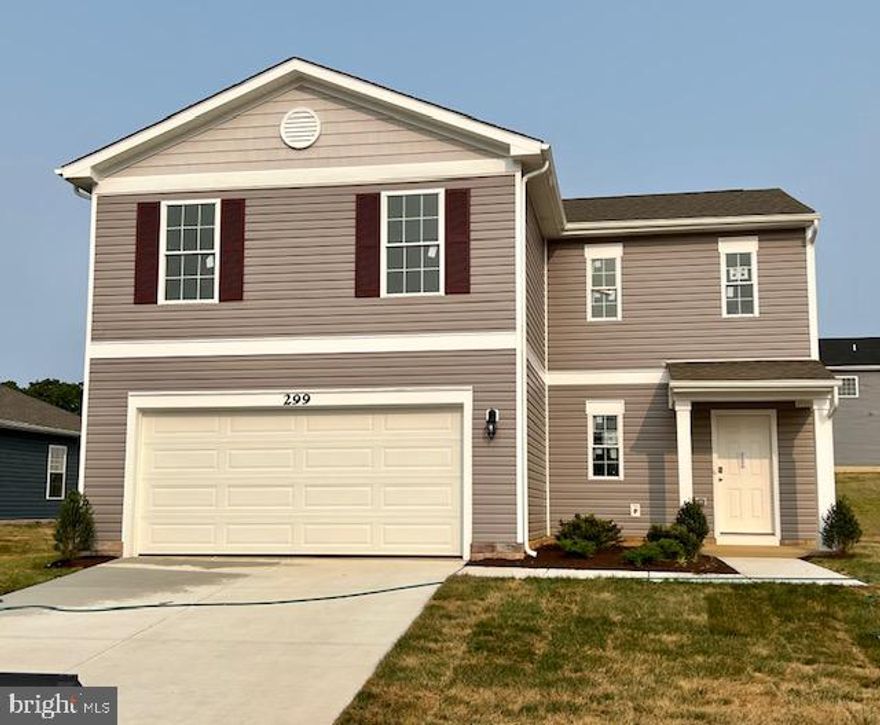 The Deerfield is a thoughtfully designed two-story house with four bedrooms and 2.5 baths. The kitchen, with white cabinets, granite countertops, and stainless-steel appliances features a huge walk-in pantry and island. That island includes a single bowl, undermount sink and has plenty of room for stools - making it perfect for food preparation while you entertain. The kitchen looks out over the open-concept dining area and great room. All four bedroom are upstairs along with the laundry room. The Primary Suite includes an en-suite bathroom with a large, tiled shower and double vanities, as well as a very spacious walk-in closet. The hall bath has double sinks as well –no fighting over counter space in this home! Quality materials and workmanship throughout, with superior attention to detail, plus a one-year builders’ warranty. Your new home also includes our smart home technology package!