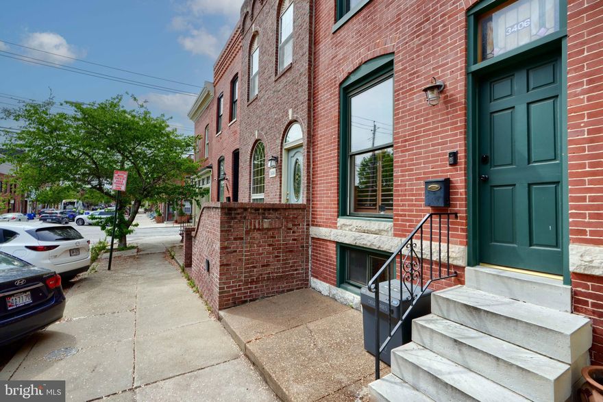 Location is key in the city, and this one has not only a fabulous location but 3 levels of living space with a main level open concept accented with wood floors, exposed brick, high ceilings, and an oversized rear parking pad. The upper level offers a large owner suite with plenty of closet space and a rear bedroom with access to the roof deck. The lower level has a third bedroom option and a full bath, followed by the utility room and additional storage. A new roof, roof deck, and water heater have been completed over the last few years.
