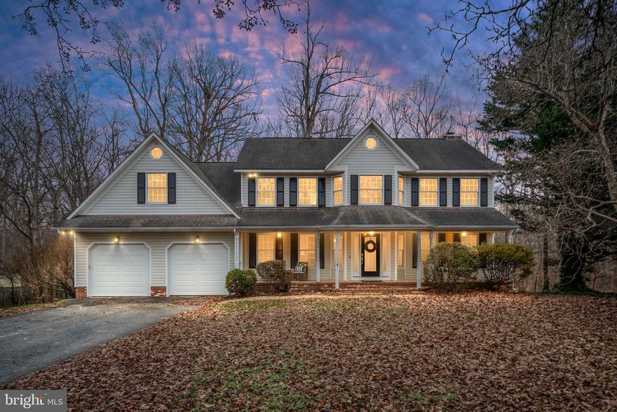 Welcome to the home you’ve been waiting for in the South Stafford Blythedale community! This spacious property offers 5 bedrooms, 4 full bathrooms, and 3 fireplaces, as well as multiple flex spaces, all thoughtfully laid out across multiple levels of inviting open yet intimate living space.

As you enter, the two story foyer, living room, formal dining room, gourmet kitchen, and breakfast room, create an open and welcoming flow. The kitchen has been recently updated with modern finishes, a stylish tile backsplash, and updated appliances, which opens beautifully to both the breakfast room and the living room. The living room features built-ins on either side of the wood-burning fireplace along with French doors leading to the rear deck, which overlooks the 1.3-acre natural setting. Hardwood floors flow throughout the home (with the exception of the bedrooms, and basement/recreation room), as well as crown molding accents which add classic charm.

The family room, located above the recreation room/basement, is a standout space with vaulted ceilings, a new gas fireplace, French doors to the deck, and its own kitchenette and private full bathroom with a stall shower. With a separate entrance, this level has been used as a rental or private guest suite—ideal for flexible living arrangements.

Upstairs, the bedrooms are all generously sized, and the bedroom level offers three full bathrooms as well as a washer and dryer for everyday convenience. The primary suite includes its own wood-burning fireplace, a private balcony, and a jetted soaking tub overlooking the treetops—your own peaceful retreat at the end of the day.

Additional highlights include an oversized two car garage, three-zoned HVAC (with two new units), newer water heater, a third-floor private office with an additional storage room, fresh interior paint, new carpet, fans, light fixtures, and a newly wooded deck overlooking the backyard. The three sets of French doors showcase the natural and private rear yard—from the living room, breakfast room, and family room—seamlessly connecting the interior to the outdoor living space.

Situated on a quiet 1.3-acre cul-de-sac lot with no HOA, this home offers the feel of a private oasis while being just 4 minutes to Downtown Fredericksburg and the VRE, convenient to Dahlgren, and perfectly positioned on the east side of I-95 for an easy Northern Virginia commute.

A rare combination of privacy, convenience, thoughtful updates, and flexible living—this South Stafford gem truly offers it all.