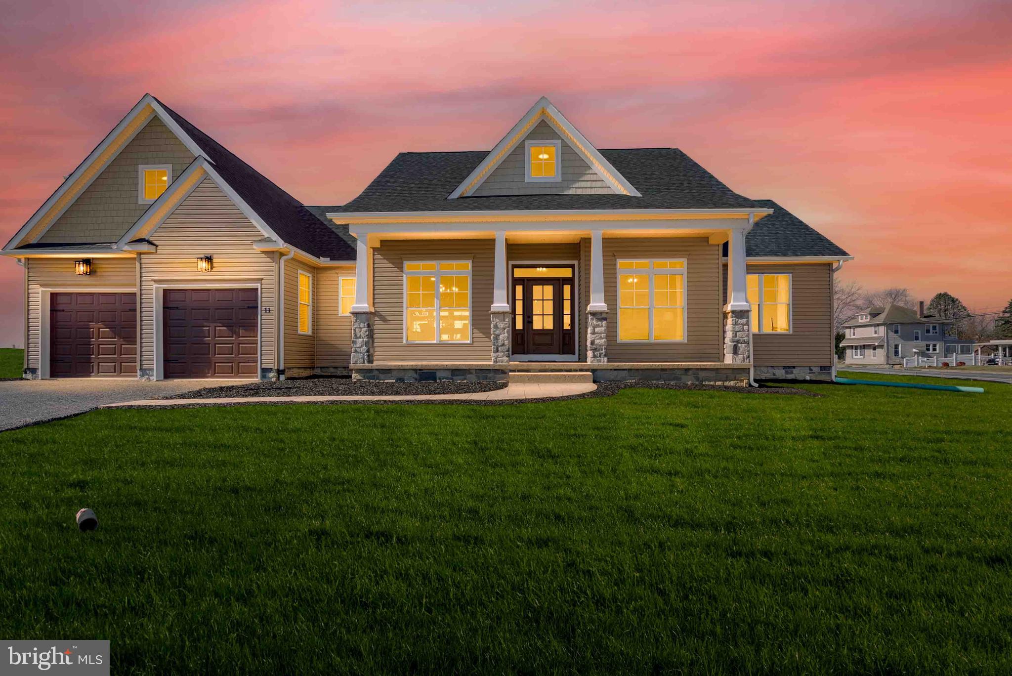 MODEL NOW OPEN DAILY!COME TAKE A TOUR- YOUR FUTURE HOME IS RIGHT NEXT DOOR!! THIS LISTING IS THE BUILDERS COMMUNITY MODEL!
Claim your perfect 1/2-acre or larger lot in this exclusive new development, with over 20 floor plans to choose from—don’t miss your chance to build your dream home
CONTRACT TODAY -$10,000 Closing Assist and $5,000 towards options- must use preferred title and lender
Welcome to the stunning Kaden model featuring a large front porch perfect for relaxing .This popular floorplan is spacious & offers 3 bedrooms, 2 full baths, office & 2 car garage with over 2,400 square feet of living space with & room to add more in the unfinished basement. Main areas come standard with LVP flooring. This kitchen features a large 9ft island, 1 of 4 granites include, 36" cabinets, stainless appliances, walk in pantry all open to the family room. The primary bath comes with a dual vanity with drop down make up station, walk-in shower ,and separate water closet. Primary bed has 2 separate walk in closets.
Close proximity to Long Creek Reservoir, Codorus State Park, and Shopping. Commuter Friendly and just minutes for the MD line.*
*****Please note listing price is base price and may not be representative of additional options shown.***