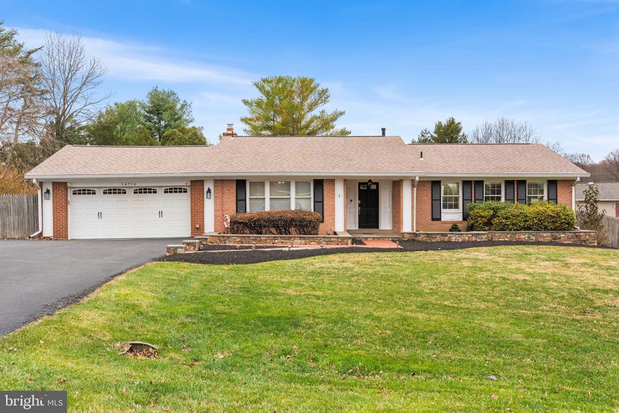 Welcome to this beautifully updated and maintained home on a half-an-acre lot with a pristine pool in Manor Lake neighborhood. Perched on a corner lot, step into the open, main level of the home with walls of windows looking out on a private landscape. The entire main level features newly refinished hardwood floors, fresh paint, and new blinds installed throughout. The living space is spacious and light, leading to a dedicated dining area, both looking out on the lush backyard. The home's kitchen features updated granite countertops, 5-burner gas stove, updated appliances, ample storage including a pantry and extra closet, and separate eating area with room for a full table, coffee bar, and more. Off the kitchen is a full, two car garage! The main level also includes three spacious bedrooms and two full baths. The home's primary bedroom has a deep, walk in closet, and full-updated ensuite bath, with sleek tile work, glass shower doors, and updated tile flooring. The second bedroom also features a walk-in closet and views of the backyard. All three bedrooms have had the carpet lifted and hardwood floors refinished. The lower level of the home provides extensive extra living space/work from home, along with a separate wing which includes an additional bedroom, workout/flex space, and a full bath. The cozy downstairs living space is lined with gorgeous, exposed brick and a fireplace with NEW gas insert. The space is above grade and walks out to the outdoor sitting area and expansive yard. New light LVP floors have been installed throughout. Find extensive unfinished storage space, lined with shelves and brand new, high-end washer/dryer. The entire HVAC has been replaced with a Lennox Signature 2-stage furnace w/elite variable stage 4-ton AC (18 SEER). The backyard is stunning!! On an entire half an acre, you'll find a dedicated patio with a sitting area and two heat lamps, a brand new Marquis Spas Broadway Elite hot tub that opens to a large, newly-lined sunlit pool with new pool pump, rolling grassy lawn enclosed with wood privacy fence, two raised garden beds, fruiting pear trees, and additional grilling patio with brand new propane grill. Truly a paradise! Manor Lake Neighborhood is conveniently located near Rock Creek Village Shopping Center, Bauer Drive Community Center and local park with six pickleball courts, playground, and soccer field, Rock Creek Regional Park with its extensive trails, lake, picnic areas, and more and easy access to major thoroughfares.