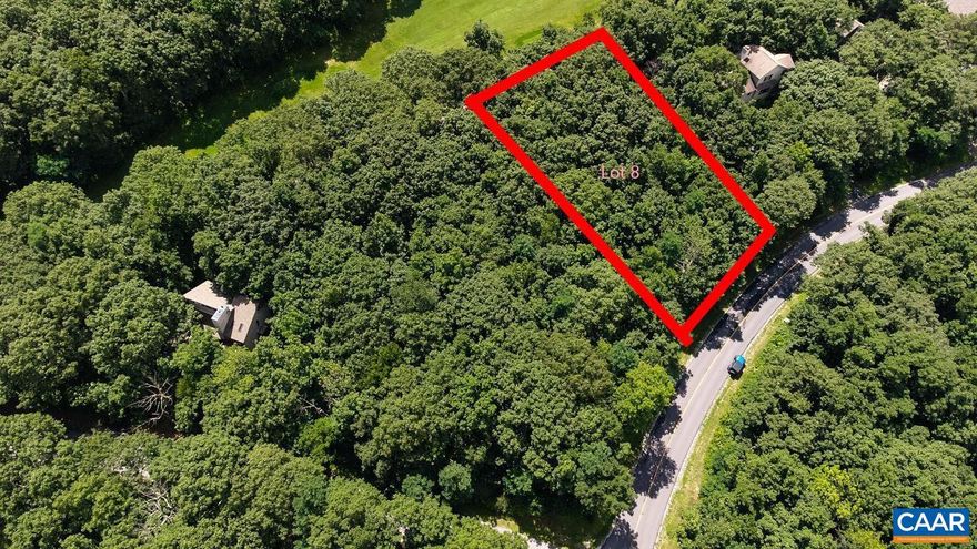 Nice generous lot along the tee on hole # 13 of Devils Knob Golf Course. The topography of this property would be perfect for a two story home where you have the main living areas on the second floor so you can maximize the exposure and views towards the golf fairway. Some seasonal mountain and Shenandoah Valley views may be possible upon construction. Very central location off of Devils Knob Loop and at a convenient walk to the Devils Knob Overlook, the ski shuttle bus stop and several hiking trails. The adjoining lot 7 is also offered for sale and the combination of lot 7 and lot 8 is offered as a separate listing  at $135,000 (total of 0.81ac between the two lots). It is fairly easy to combine the two properties you pay only one annual HOA fee.