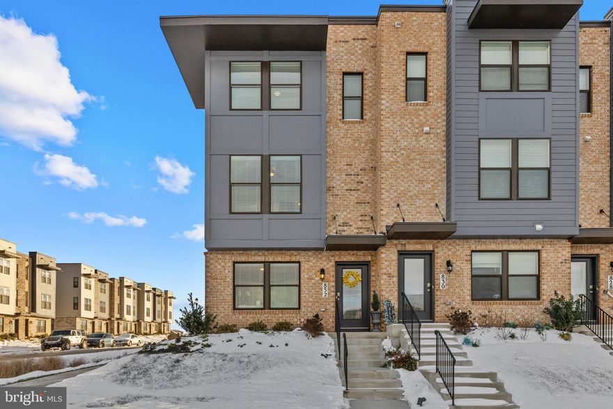 Exceptional end-unit smart townhome spanning 1,734 square feet and offering 4 bedrooms, 4 full baths, and a 1-car garage in a prime, high-elevation location in Frederick’s most sought-after community, Renn Quarter. A fully finished, turn-key option is available. 

The Carlton/Emerald edition is perfect for entertaining with natural light-filled interiors, wainscoting, luxury vinyl plank flooring, ceiling fans, and stylish pendant lighting. 

The entry-level features a foyer and a bedroom with an attached full bath with dual access from the foyer. The open-concept main level offers a spacious living room with balcony access, an eat-in kitchen with stainless steel appliances, a breakfast bar, and a sleek lighting fixture. A versatile bedroom or office space with an attached full bath completes the main level. 

Upstairs, find full-sized laundry, a primary suite with a walk-in closet and a beautifully finished ensuite bath, and a second bedroom with a full bathroom with dual access at the end of the hallway.

Ideally located near the community center, residents enjoy a gym, pool with a children’s area, and access to the new FCPC park and Carroll Creek Park walkway. Minutes from downtown Frederick's dining and shops, and easy access to I-70, I-270, and major commuter routes.