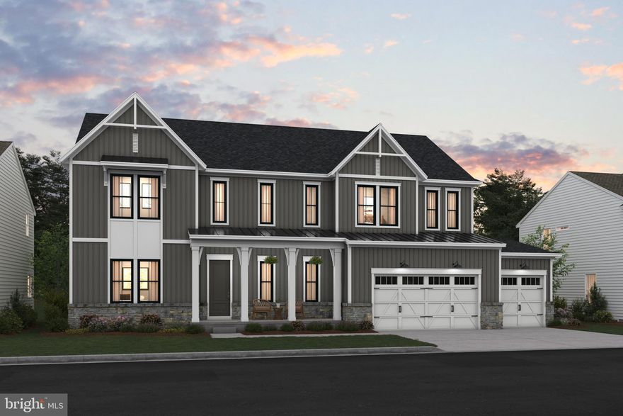 NEW FLOORPLAN -- THE OLYMPIA FEATURES:  Welcoming front porch and open two-story foyer
Beautiful kitchen with stainless steel appliances including a built-in range with designer hood above plus separate built-in wall oven and built-in microwave, over-sized island with pendants above, ceramic backsplash, quartz countertops, massive walk-in pantry closet -- open to a large great room, dining area, and covered deck; HovHub and secluded home office; First-floor Extra Suite, perfect for hosting guests or additional family members.  Spacious 3-car garage with additional storage and optional 3-car side-load 
garage.  Tranquil primary suite featuring 2 walk-in closets and gorgeous bathroom with 2 vanities with quartz countertops and optional free-standing tub.  Laundry room and loft conveniently located near bedrooms.  Complete your living space with the optional basement recreation room, den, walk-in closet, and bathroom.  RENDERINGS/PHOTOS REPRESENTATIVE ONLY.  PRICE AND TERMS SUBJECT TO CHANGE.  THIS IS A SAMPLE LISTING AT BASE PRICE - not including any options or upgrades.  Lot premiums may apply.