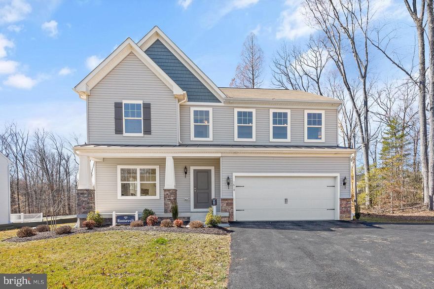 MODEL HOME FOR SALE!!
As you walk into the beautiful Roosevelt you are greeted by a large, welcoming foyer with an open formal living room and dining room to either side. The formal living room can be optionally converted to a private study, perfect for use as a home office. The hallway flows to the rear of the home where you are met with an open floorplan of the kitchen, informal breakfast area, and an extensive Great Room. The Kitchen is spacious, allowing ease of mobility and allowing for it to be a comfortable gathering place. An optional island in the heart of the cooking space; enhances the kitchen's storage and counter space. The first floor also features a powder room at the two-car garage entry and a hallway closet. Add even more comfort to the first-level spaces with optional add-ons like a gas fireplace in the Great Room or expand the kitchen area by adding an optional Sunroom. The second floor includes the Owner's Suite, three additional bedrooms, a full bath, and a spacious laundry room. As you move through, The Owner's Suite is accessed by double doors to an open and expansive Owner's Bedroom. The Owner's Suite features two walk-in closets and an Owner's Bath. An additional Owner's Bath option includes a Super Bath, with the added pleasure of a large soaking tub or the Venetian-style or Roman-style bath, which both feature large showers. This home design offers the option of extensions and an alternate second floor that features a sitting room attached to the Owner's Suite. Other options also include a finished basement and/or an attic storage space.