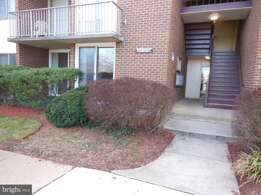 Spacious 1 bedroom condo . Hardwood flooring  throughout except ceramic tile in kitchen and bath. Large living/dining area features new sliding doors to the patio.  The kitchen has new stone countertops and recently replaced kitchen appliances, including a gas stove, washer and drier. The bathroom was also recently remodeled with a ceramic tub surround , a bowl sink and a unique vanity. The home was freshly painted throughout. This home has great closet space: a walk-in closet in the bedroom, a coat closet near the entry and a back hallway closet. There is also a storage area in the basement (unfortunately that is not available to show at this time). This home is less than half a mile to Prince George's Community College and there is a bus stop almost in front of the condo. This home is right off the Beltway and not far from Largo Town Center. No pets. Note there is a microwave, but it isn't built in. There are 2 parking passes: one for the tenant and one for a guest. The application is on Zillow and they will charge you $29 for the background check.