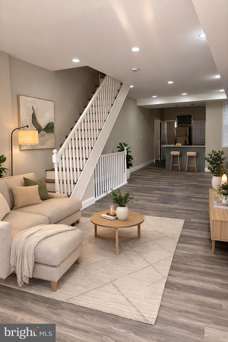 Now featuring 4 BEDROOMS & 2.5 BATHS! Beautifully renovated brick townhome in the heart of Rosemont offering space, flexibility, and modern comfort. The bright and open main level showcases a stylish updated kitchen with sleek finishes and great flow for everyday living. Upstairs features three well-sized bedrooms and a full bath.
The fully finished basement adds incredible value with a 4th bedroom and a full bathroom, perfect for guests, extended family, home office, or additional rental flexibility. Private backyard ideal for relaxing or entertaining.
Solid brick construction, updated systems, and true move-in ready condition. Conveniently located near the West Baltimore MARC & Amtrak Station with easy access to downtown and major commuter routes.
A rare opportunity offering space, location, and value — schedule your showing today.