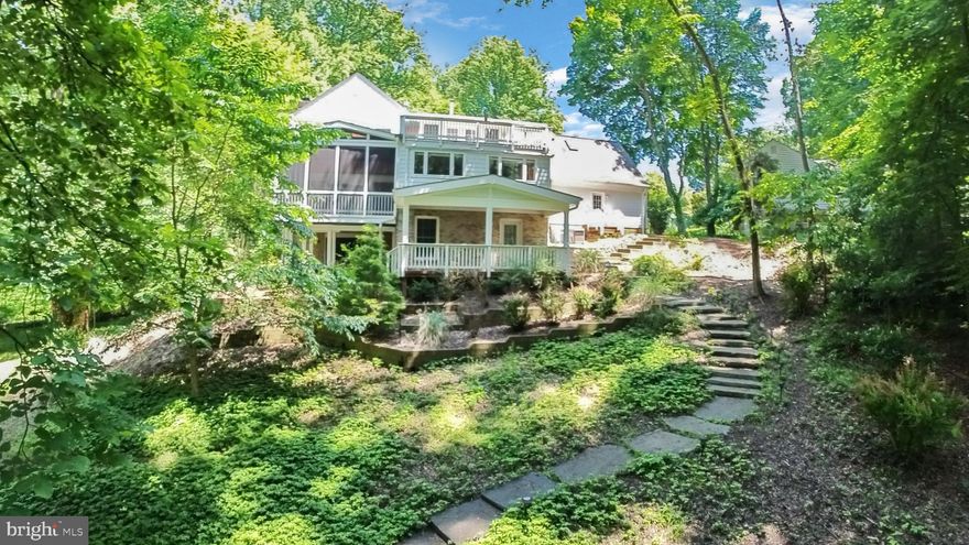 Home has been freshly painted throughout. Located in prestigious McLean Hunt and set back from the street on a pipestem, this stunning home backs to an HOA-maintained park and county watershed. The beautifully landscaped yard welcomes you to a spacious home and as you enter, the foyer greets you with access to a formal living room, formal dining room, stairs to the 4 bedrooms in the “residence”, and elegant hardwood throughout. Moving past the main floor half-bath and into the huge chef’s dream kitchen, the house opens to natural light everywhere, emphasizing the tranquility of the home’s location. The hillside drops away from the house providing commanding views of the park and, everywhere, trees and sunlight. The screened in deck off the kitchen includes a well-maintained hot tub, perfect for relaxing and enjoying the “Swiss Family Robinson” feel of being in the trees. Stepping back into the kitchen, an open and airy sense greets you with easy sightlines over a granite topped bar complete with beverage refrigerator, into the family room with a gas fireplace and beautiful custom-made mantle, and into the formal living room. The eat-in kitchen features floor-to-ceiling cabinetry with rich wainscoting, redundancy of appliances, and expansive granite covered countertops and over-sized island. Upstairs are three generously sized bedrooms with wall-to-wall carpet over hardwood sharing a full bathroom and a magnificent primary suite that includes a large sitting area/office, gorgeous three-sided gas fireplace, huge ensuite, digital shower and steam room, bubble-jet tub, his/hers vanities with granite countertops, heated floor, and an enormous primary closet with built-in cabinetry and a large island. A wall of windows and French doors open to a private sundeck off the primary. The suite includes a breakfast bar for morning coffee and a reinforced wall for mounting a TV to view late night thrillers and morning news. The huge, fully finished basement is dry and comfortable and with the third of three gas fireplaces accenting a TV room with an 82” UHD smart TV and wiring for surround sound. French doors open onto a covered patio for quiet moments stepping outside to take in nature and the occasional passing deer. The adjacent game room includes a 7’ wet bar with microwave and refrigerator, pool table (with ping-pong table top), dartboard with backboard, and more. The other half of the basement provides space for an office and gym or a mother-in-law suite that includes a full bath, sitting room, built-in bookshelves, walk-in closet, and bedroom with separate entrance/exit onto a covered porch. Updates over the past several years include a new roof and all new energy efficient windows throughout the house. Cat-6 cabling was installed for hard-wired ethernet throughout the house in addition to cable for TV. Electrical outlets abound to support today’s connected lifestyle. A whole house generator ensures family comfort with lights, entertainment, and refrigerated food. An additional AC system, heavy insulation, and more have made the climate in the house well-regulated with multiple zones for excellent comfort. The garage floor was sealed in late 2019, adding a polished look. An alarm system covers exterior access points with key panels throughout the house and in the master suite. Storage abounds with insulated, walk-in, under-eaves storage accessible from the primaryr suite, air-conditioned and carpeted space in the primary closet, climate-controlled storage under the steps to the basement, and more. The front yard is quick and easy to mow and back and side yards are mulched and covered with ground cover. The terraced back yard protects from erosion concerns and adds to the beauty of the landscaping which flows smoothly into the park. The home’s exterior HardiPlank is zero-maintenance for lasting beauty and appeal.  Compare price/sqft; at $372 per sqft this property is well below the average for recent sales.