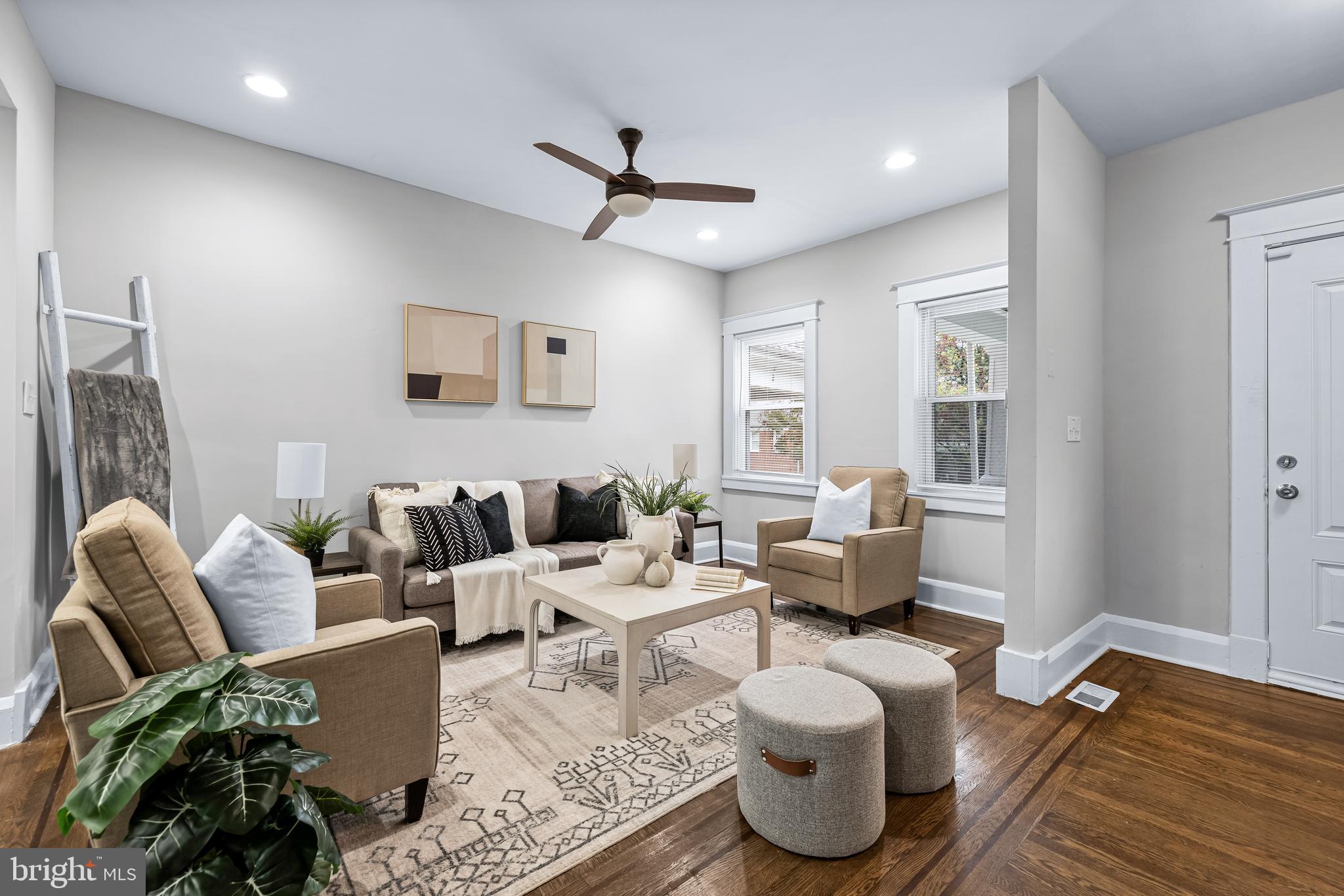 Just listed! Fall in love with this beautifully renovated gem in the heart of Edmondson Village! This charming home boasts it's gleaming original hardwood floors, modern recessed lighting, and a stunning, updated kitchen with stainless steel appliances and a gas stove—perfect for culinary needs. Enjoy the comfort of central air and the convenience of a partially finished lower level complete with a full bath, ideal for a home office, gym, or entertainment space. Upstairs, discover three spacious bedrooms, a spa-like bathroom with a soothing skylight, and plenty of natural light. This move-in-ready home offers the perfect blend of modern living with timeless character. Don't miss out—schedule your private tour today before it’s gone!"