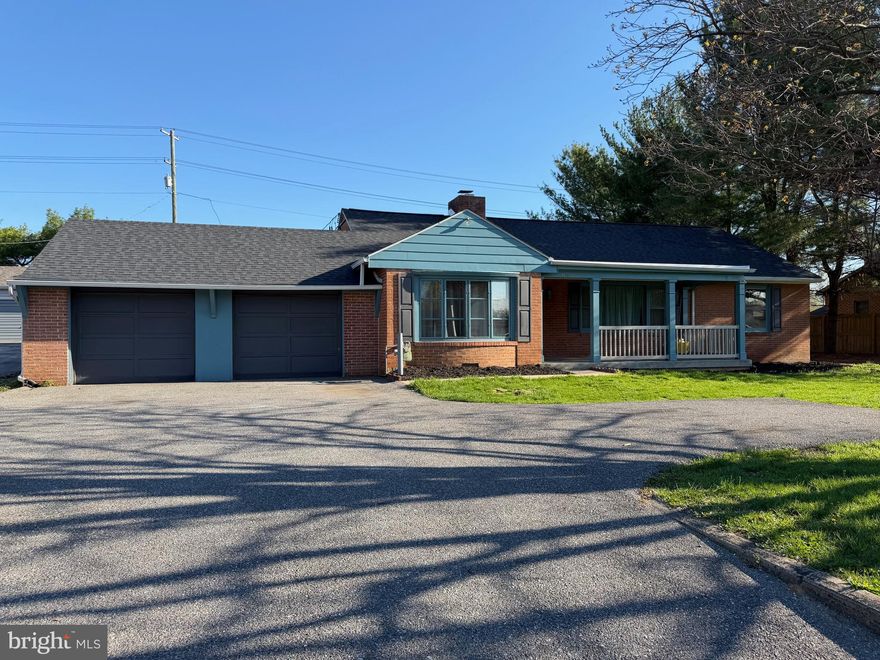 Renovated brick rancher located on Longmeadow Road! This home features a two-car garage, central heating and cooling, and a spacious level backyard, perfect for outdoor enjoyment. Inside, you’ll find a bright and inviting family room with a large picture window and a brick fireplace. The adjacent kitchen offers beautiful countertops, updated appliances, and convenient access to the patio and backyard, ideal for entertaining. A separate laundry room adds to the home’s functionality. The primary suite includes a full bathroom and a walk-in closet, while two additional bedrooms and another full bath complete the layout.  Conveniently located near I-81 and I-70, as well as shopping, dining, grocery stores, and schools. Schedule your tour today!