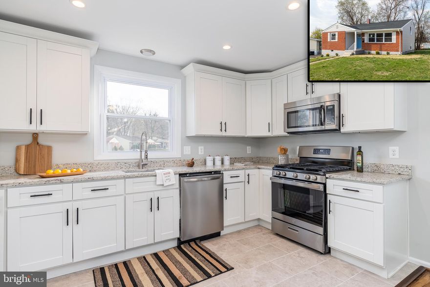 PICTURE PERFECT RENOVATION! Enter into a bright and airy living area with high ceilings and beautifully finished hardwood floors that seamlessly lead to the dining room.  Enjoy a large open concept dining and kitchen area with custom white shaker cabinetry, granite countertops, and stainless steel appliances.  Upstairs you will find three generously sized bedrooms and a completely renovated bathroom with custom ceramic tile.  On the lower level is an additional large living area, a second completely renovated full bathroom and a laundry/utility room. Enjoy a large flat backyard which is great for entertaining.  This house has been completely renovated and features a new driveway,  new roof, new siding, new windows, new HVAC, updated plumbing and electric, new kitchen/baths, all new flooring,  fresh paint throughout and much more - no expense has been sparred!  All work has been permitted and all work has been completed by licensed professionals giving you peace of mind so you can pack your bags and move right in.  House is vacant and easy to show so schedule your showing today.