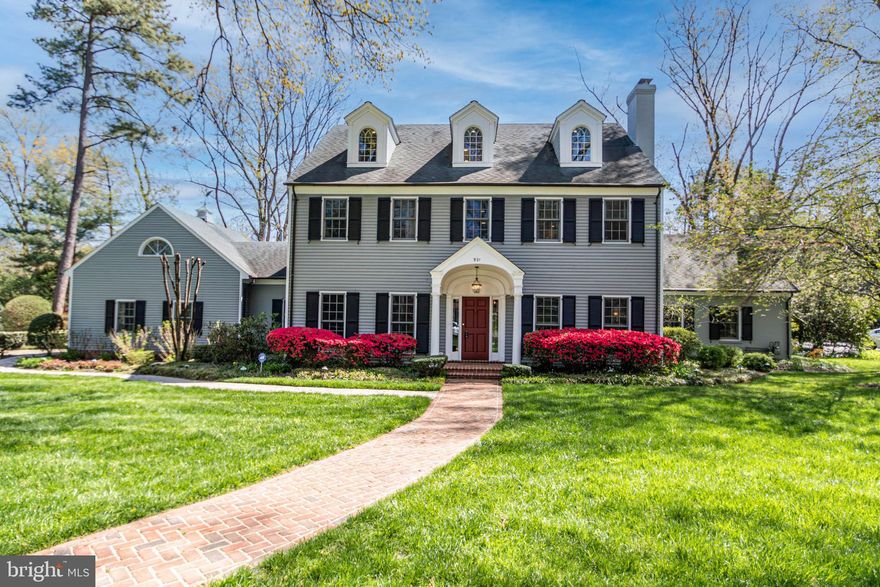 Located on one of Alexandria's most sought-after streets, this classic clapboard New England colonial is perfect for gracious entertaining and comfortable family living.  
Among the many special features of this fabulous home are 9 1/2 foot ceilings on the main level, detailed moldings, heart pine floors and a huge kitchen/great room with vaulted ceiling & gas fireplace. 
A gorgeous keystone archway leads into the formal living room lined with built-in bookshelves with cabinetry below plus gas fireplace.  The formal dining room with French doors opens onto a year-round sunroom with brick floor, Anderson windows and two ceiling fans.
The wonderful walnut library lined with bookshelves is the perfect quiet retreat or home office.  A first floor bedroom and full bath complete the main level.
Four additional bedrooms and three full baths are offered on the upper two levels.  Three window seats & three dormers with lovely Palladian windows highlight the third floor bedroom.
Easy parking in the oversized two car garage plus spacious driveway with handsome pavers.  Don't miss the delightful "toy room" or "train room" above the garage!  Take the staircase from the garage and you will find a hand-painted treehouse mural, two arched windows, two spacious cedar closets, attic fan and loads of storage!
Owners were the recipients of the City of Alexandria Beautification Award in 2012.
Lovely landscaping including hydrangea, azaleas, hosta, roses, rhododendra, laurel, crepe myrtle, holly plus towering oaks and pines. 
This truly outstanding home is perfect for the most discriminating purchaser desiring exceptional charm, detail and unsurpassed convenience!