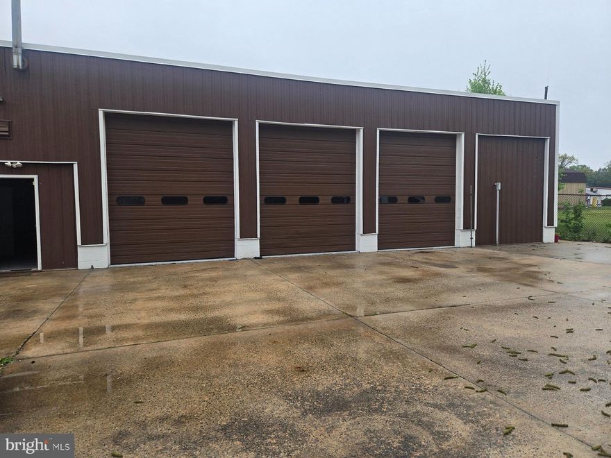 Well maintained Commercial building just off of Route 12  in Alsace Township, Berks County close to the intersection of Route 73 and Route 12.  This is a three bay building with bathrooms as well as office space.  Would lend itself nicely to an auto mechanic shop or auto detailing business.  Please speak directly with  Alsace township regards your specific usage.