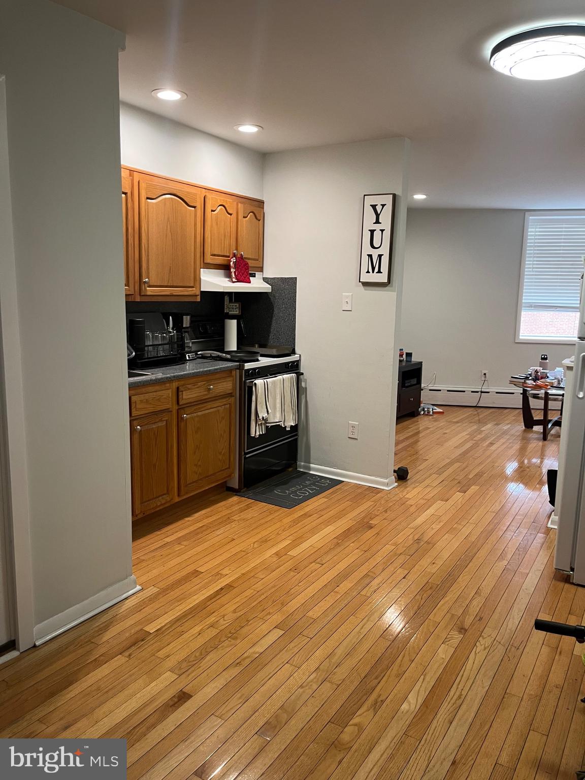 Bright and spacious 1-bedroom apartment featuring hardwood floors, mini-split AC/heat, and shared laundry. The unit includes a small private outdoor space—perfect for trash storage or a small setup. Located in South Philly near the Sports Complex Area and East Passyunk, with easy access to I-95, public transit, parks, and local favorites. Very walkable to restaurants and stores. Bike storage also available in the basement.