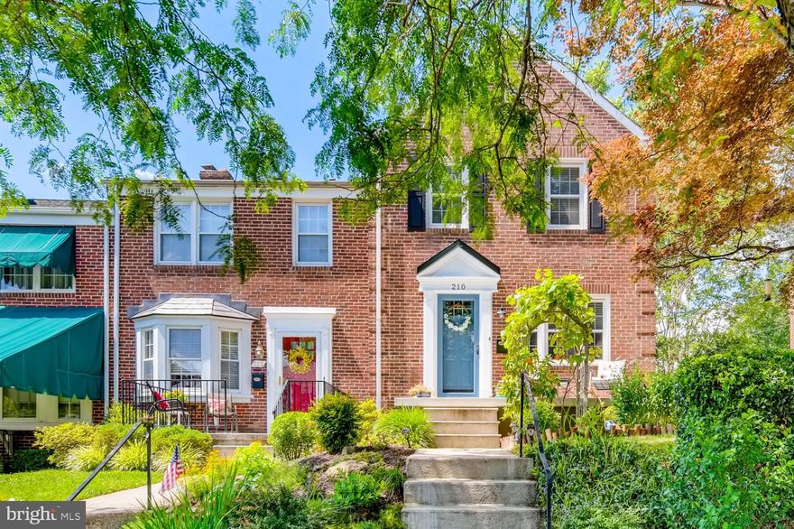 Welcome home to this immaculately maintained end of group home in Rodgers Forge! This wonderful home has been updated with the modern buyer in mind. This home features gleaming hardwood floors, chair rail moldings, upgraded kitchen countertops, stainless steel appliances, custom cabinetry in closets & so much more! Loaded with owner updates such as main water line replacement in 2017, interior riser pipes replaced in 2017, granite countertops installed in 2018 & front concrete porch and new railings in 2020! Just bring your furniture and move right in! Fully finished basement w/built in shelving & entertainment space. Large utility room & pull down attic for storage space. Sip your morning coffee on the front porch or head out to the backyard w/oversized lot & brick patio! In close vicinity to both Dumbarton & Rodgers Forge elementary!