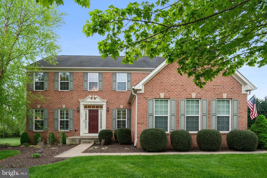 Welcome to this beautiful 4-bedroom, 2.5-bath brick-front home in the sought-after Brookside community. Meticulously maintained by the original owners, this pristine residence offers three finished levels, a two-car side-load garage, and sits on a spacious 0.60-acre lot.

Inside, you'll find a gorgeous gourmet kitchen with a large island, breakfast bar seating, and gleaming hardwood floors. The family room, office, formal dining room, and sitting room feature plush carpeting, creating warm and inviting spaces throughout. Unwind in the cozy family room by the gas fireplace.

Upstairs, discover four generously sized bedrooms, including a luxurious owner's suite with double vanities, a walk-in closet, a soaking tub, and a spacious shower.

The fully finished basement features a media room, dry bar, and recreation room, and is plumbed for a full bathroom—offering flexible options for future expansion. Walk out to the beautifully landscaped backyard, complete with a large deck, firepit, and peaceful tree-lined views — the perfect space to relax or entertain.

Enjoy all that Brookside has to offer, including lakes, pools, a clubhouse, tot lots/playgrounds, jogging and walking paths, tennis courts, and basketball courts.

Don’t miss your chance to make this stunning home yours!