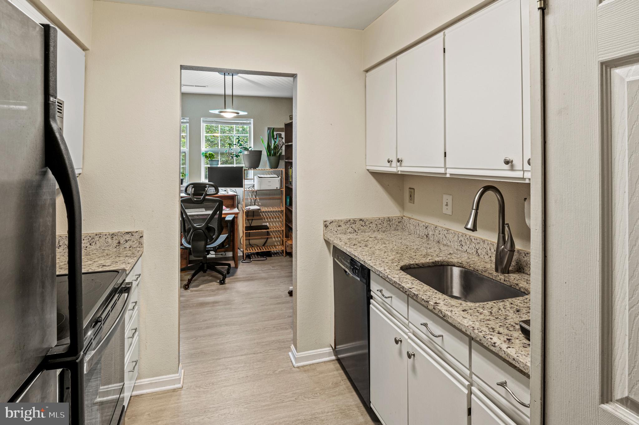 Seller offering $5,000 credit for closing help or flooring credit. Why Rent when you can own this great condo! Welcome Home to This Lovely Penthouse Unit! This beautifully maintained 2-bedroom, 2-bath condo offers comfortable living with a private patio perfect for relaxing or entertaining. The updated kitchen features stainless steel appliances, granite countertops, and ample cabinet space—ideal for any home chef. Key updates include HVAC (2017), dishwasher (2022), and oven (2023). Enjoy peace of mind with a 1-year HMS home warranty included. Conveniently located within walking distance to restaurants and shops. With quick access to Route 100 and I-95, commuting throughout the DMV area is a breeze.