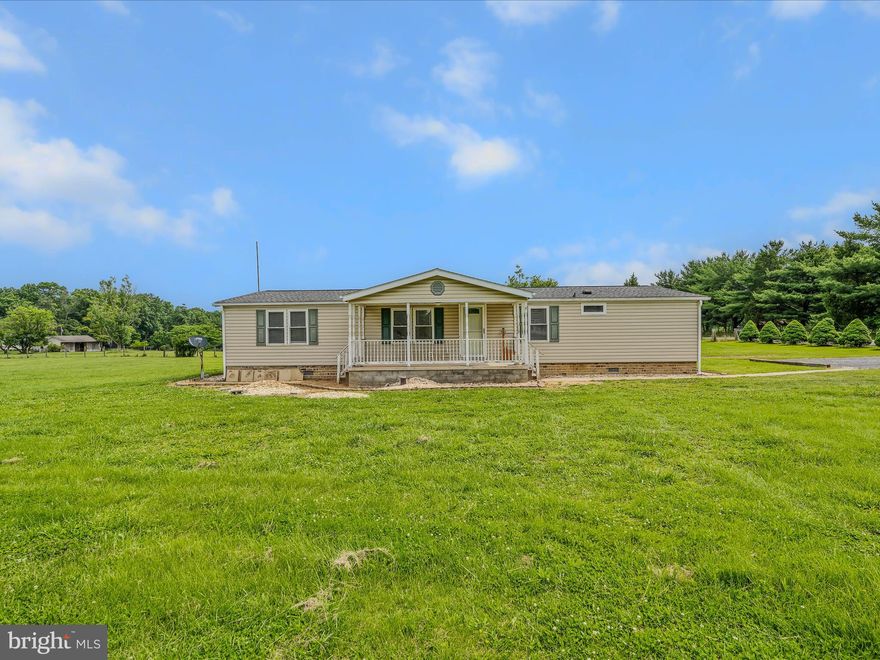 Enjoy the best of country living with this well-maintained single level living 1,680 sq ft home featuring 3 bedrooms, 2 bathrooms, a spacious floor plan, and no HOA. Set on a private 2.10-acre unrestricted lot, this property offers flexibility for gardening, animals, RVs, or future additions. Relax on the patio or take advantage of the storage shed for tools and equipment. Conveniently located near town, shopping, and commuter routes. Move-in ready and full of potential— call to schedule your tour today!