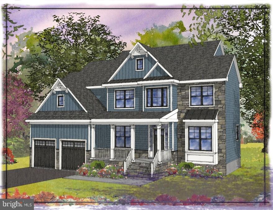 Welcome to the Media Walk at 6th Street.  An enclave of four semi -custom craftsman style homes being developed, within walking distance to downtown Media in a serene park-like setting.
Lot #3 will be the first of the four available with a daylight walk-out lower level.
Enter via the covered front porch to foyer, 1st floor study with wainscoting and double crown molding, hallway double coat closet &  powder room, Formal Dining room with wainscoting and double crown molding,  gourmet kitchen with top of the line appliances, farmhouse sink, upgraded 42â cabinetry, large island to accommodate 4, granite countertops, Butlers pantry with wet  bar  with beverage cooler and cabinetry , additional pantry . Breakfast room with cathedral ceiling  wainscoting, sliders to rear deck, large great room with fireplace and access to deck. Mudroom with coat closet, built-in bench and coat hooks,   access to 2 car oversized garage.
2nd level Master bedroom with tray ceiling, two walk-in closets, master bathroom with dual vanities, tiled seamless glass door stall shower, and soaking tub. Two additional bedrooms with double closets, full hall bath, princess suite , walk -in closet and  full bath. A bonus sitting nook area. Convenient 2nd floor laundry room.

Easy access to all major arteries, R-3 line, minutes to PHL Intâl. Walk to Dining, theatre, shopping, events and all Media has to offer.

1st level will consist of hardwood flooring throughout with the exception of mudroom.
 Upper level hallway and bedrooms will come with carpeting, all bathrooms and laundry room have  tiled flooring.
Solid wood doors throughout
Black Pella Windows
Thermador appliances
Upgraded Cabinetry
Hardi-plank painted exterior
1st & 2nd level 3500 Sq Ft
Walkout   lower level
Basement has been roughed for a full bath