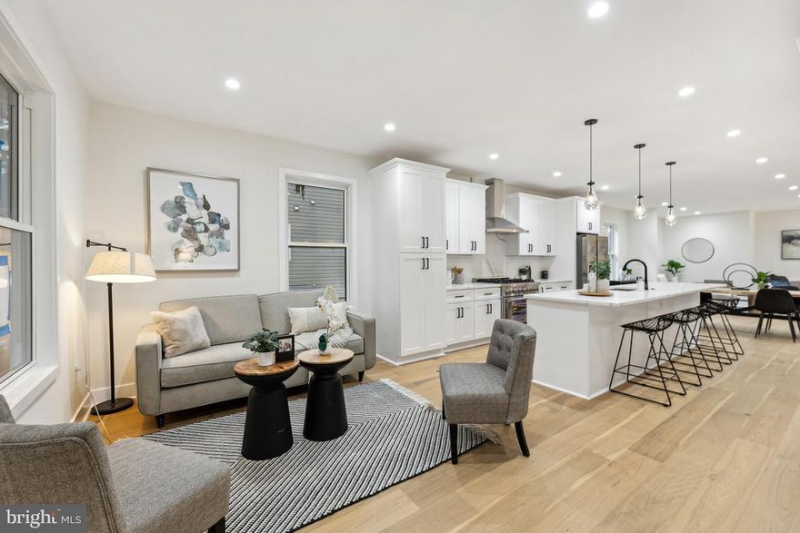 Welcome to this light-filled seven bedroom, three and a half bath masterfully constructed Craftsman SFH in charming Garrett Park. A spacious front flagstone porch, an enormous fully fenced backyard, incredible finishes and fixtures, an oversized custom rear deck, no detail has been spared in this fabulous home! From a 9-foot quartz island in the gourmet kitchen with a  wine fridge, to the custom black metalwork inside and outside, and two laundry areas, this home offers state of the art touches throughout. Nearly 4000 sq ft of white oak flooring on all three levels and views of the wooded parkland. This home can be your very own nature retreat! The main floor has an open concept between the living room, kitchen, family room and huge deck, ideal for entertaining! Upstairs you have 3 bedrooms, a full bath with a tub, a separate laundry room, the master bedroom with a deep, finished walk-in closet, and the master bathroom with two sleek, floating vanities and a designer-inspired frameless shower. Plan to host family and friends or an au-pair? No problem! The walk-out basement has another 3 bedrooms, the 3rd full bath, its own laundry space, a rec room and a private rear entrance leading to the covered patio. Expansive 6-car driveway. Walk right into Garrett Park playground from your backyard! You can also walk to the weekly farmer’s market near the local train station, exercise trails, basketball courts, the community outdoor pool, BBQ stations, sand volleyball, and more! 4min drive from Grosvenor Metro and Strathmore Arts Center. Garrett Park ES/Tilden MS/Walter Johnson HS pyramid. Hurry! This can soon be your  dream home!