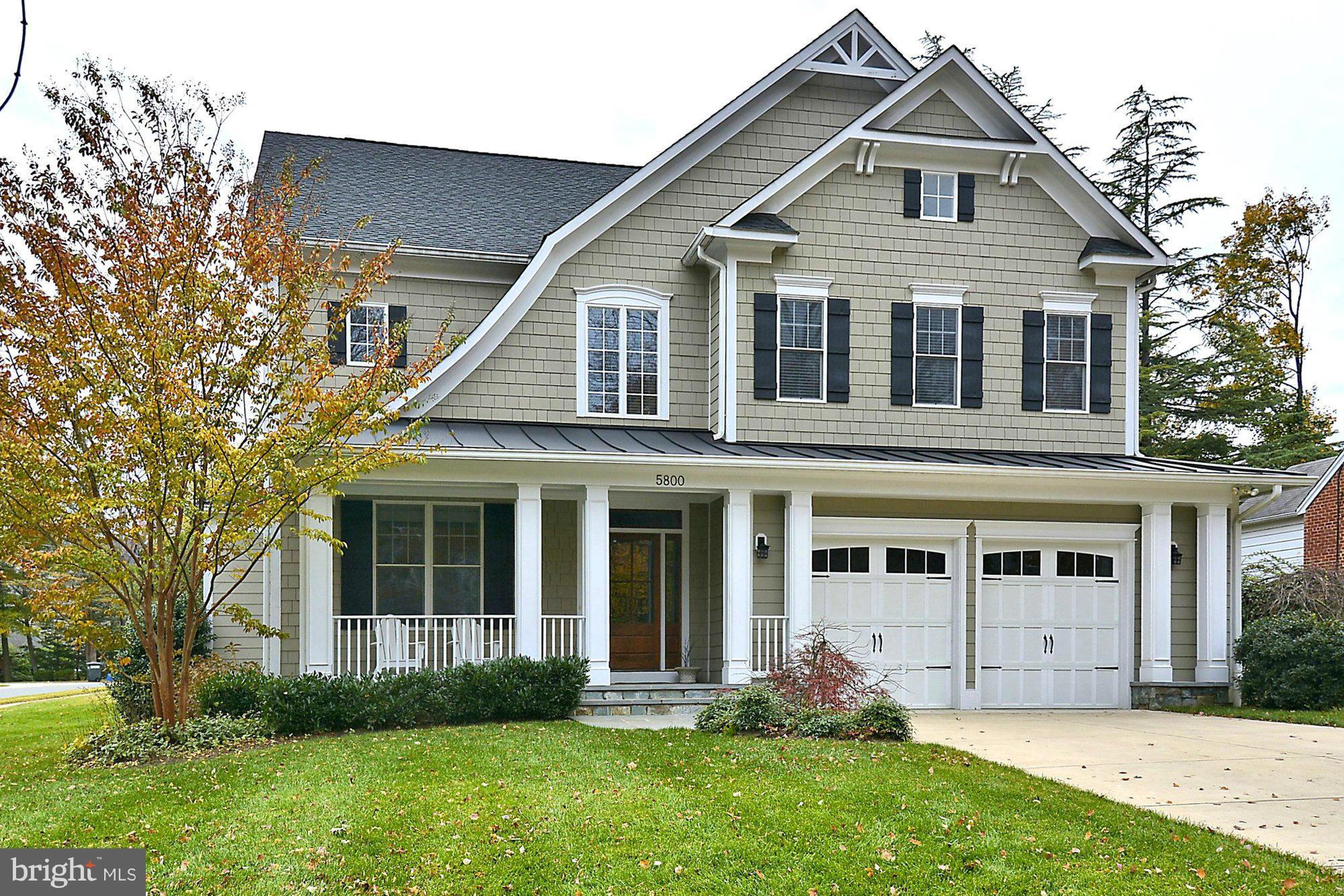 Move right in to this beautifully built 6 BR, 5.5 BA home boasting 6400 sq ft of ideal living space.Covered front porch,hardwoods, custom woodwork, 9' ceilings, gourmet kitchen opening to oversized family room w/gas fireplace. Fantastic master suite, main level office, giant basement rec-room, mudroom and 2 car garage. Perfect floor plan,quality finishes, convenient location to Metro + shopping!