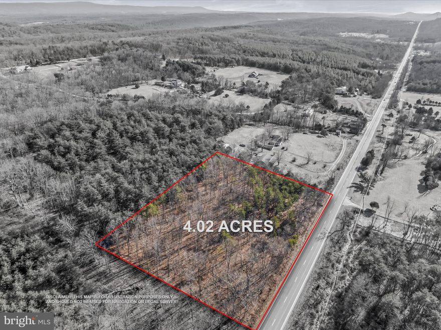 BUILD YOUR DREAM HOME: don't miss this unrestricted 4-acre wooded lot already perked for a 3-bedroom home in a convenient location for easy access to town or surrounding areas. This lot sits on US 522 but has a right of way off a Clara Lane. The lot has potential for a mountain view. Only 8 miles from historic Berkeley Springs/Bath where you can walk the town or visit the Berkely Springs State Parks mineral spa or Roman bathhouse. It is less than 2 miles from Cacapon State Park for swimming, fishing, boating, horseback riding, hiking, golfing and picnic area to enjoy time with family and friends. This lot is just 35 minutes to Winchester VA and less than two hours from Baltimore, MD & Washington, DC.