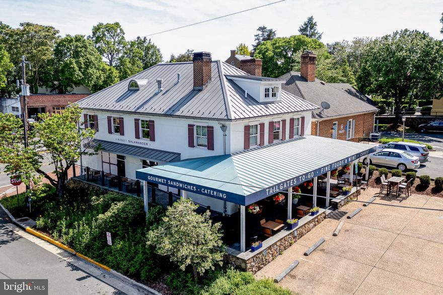 Amazing opportunity to purchase a turn-key market and cafe in downtown Middleburg.   Offering includes indoor and outdoor seating, retail space, parking, and all equipment and chattel.  There is a covered terrace along two sides of the building providing a charming and spacious option for outdoor dining.  With a prime location on West Washington Street, the building includes 4 levels of functional space, 2 entrances, and 2 restrooms.  Rarely available in Middleburg, this property has 5 private, off-street parking spaces.  All equipment and chattel convey.  The business and business name are not included in the sale.