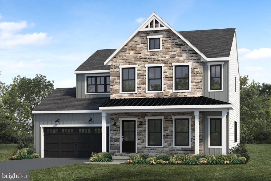 UNDER CONSTRUCTION – AVAILABLE THIS SUMMER: Offering 2,491 square feet of thoughtfully designed living space, this home combines everyday convenience with modern style. A welcoming foyer opens to the main living area, where the living room, dining area, and kitchen flow seamlessly together—perfect for entertaining or relaxing—with direct access to the rear deck. The living room is bright and airy complete with a gas fireplace for added warmth. The kitchen is well-equipped with quartz countertops, tile backsplash, and stainless appliances. Just off the 2-car garage, the mudroom provides practical everyday entry and leads to a private office, ideal for working from home or creating a quiet retreat. Upstairs, you’ll find four spacious bedrooms, two full bathrooms, and a conveniently located laundry room. The owner’s suite serves as a private getaway, featuring an expansive closet and a beautifully appointed bathroom with a double-bowl vanity and tile shower.