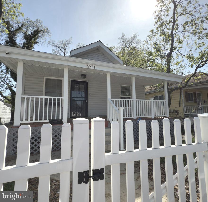 Short Sale – Third-Party Approval Required
Price Improvement AND an amazing opportunity for savvy buyers!

Welcome to 5711 J Street, a charming and fully updated 3-bed, 1-bath single-family home on a quiet Fairmount Heights street—just minutes from Capitol Heights Metro and downtown DC.

Step inside to find brand-new carpet and luxury vinyl plank flooring, a modern kitchen with quartz countertops, stainless steel appliances, and a convenient breakfast bar. Major upgrades include a new roof and gutters (2024), washer and dryer (2023), and a professionally reinforced foundation for long-term peace of mind.

Enjoy outdoor living with a fully fenced front and back yard (2023), covered front porch, and a new rear deck—perfect for relaxing or entertaining. The basement area, accessible from the backyard, provides a spacious utility/storage/workshop area with plenty of potential.

This address qualifies for the Home Ownership Plus Program (low-to-no down payment, 100% financing, no mortgage insurance) and a $5,000 Lender Grant with the preferred lender.

Please note: Sale is subject to lender’s short-sale approval. Home sold as-is.