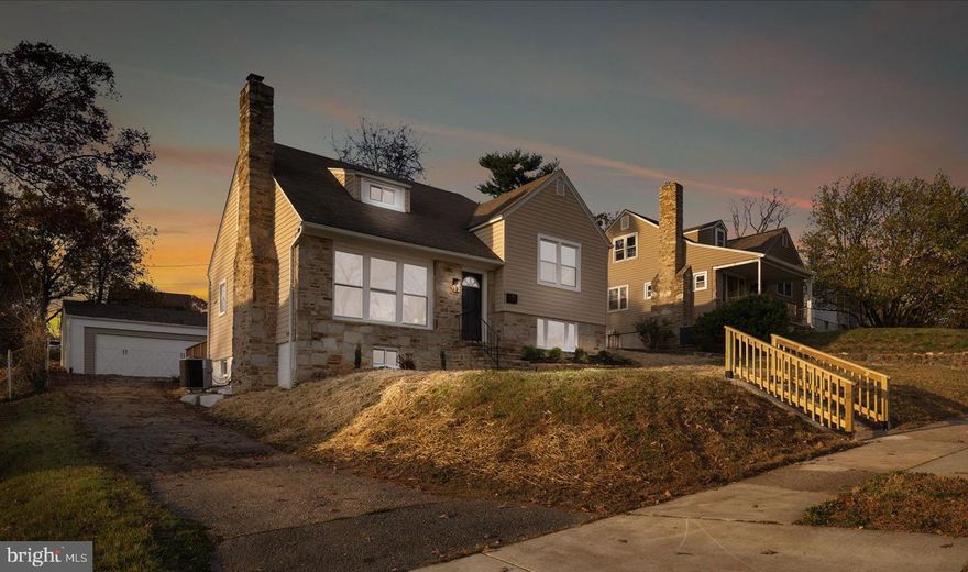 Welcome to this beautifully renovated single-family home, perfectly perched on a spacious, elevated lot! This gem offers fantastic outdoor spaces, including a large detached garage, a lovely brick patio, and a private, fenced backyard—perfect for relaxation and entertaining. Step inside to find an open, light-filled layout with gorgeous new light flooring throughout. The brand-new kitchen and bathrooms feature modern finishes and quality craftsmanship that add to the home’s charm. The expansive primary bedroom includes a stylish en-suite bathroom, creating a serene retreat. This home is truly a must-see!