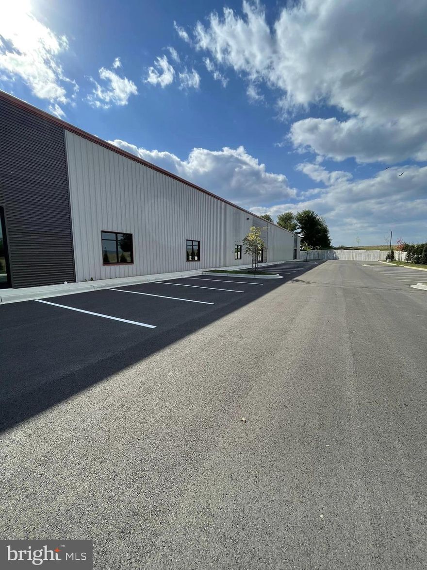 PRICE ESTIMATE for Cold Dark Shell - 331 Aviation Way is a Sprinklered Condominium Building with PRICE ESTIMATE for Cold Dark Shell - 331 Aviation Way is a Condominium Building with 55,002 SF.  All 4 Units combined equals 22,257 SF.  Unit 3 (5,652 SF); Unit 4 (5,172 SF), Unit 5 (5,781 SF), Unit 6 (5,652 SF), are Available for Sale (Price Neg.) or Lease (at $13 SF).  
Restrooms are not installed as the owner is waiting to see where future tenant wants the location of it.
The Site totals 4.66 Acres and is Zoned M1 (Light Industrial) and located in the (AO) Airport Overlay Zone.  Located Across from Frederick Airport.