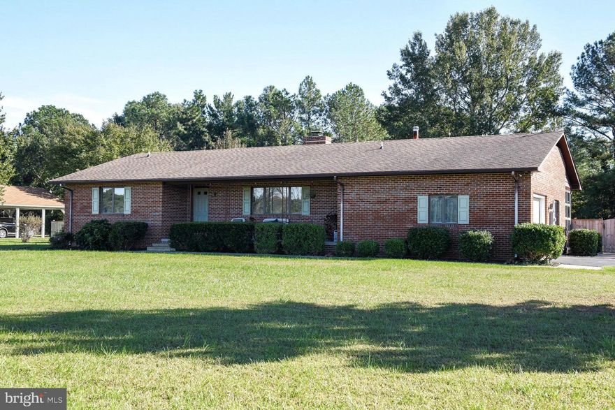 All Brick Rambler located in Scotch Point Hollywood MD.  Flat yard, .97 acres, fenced back yard.  Screened in back porch.  Wood insert.  Beautiful home very well maintained.