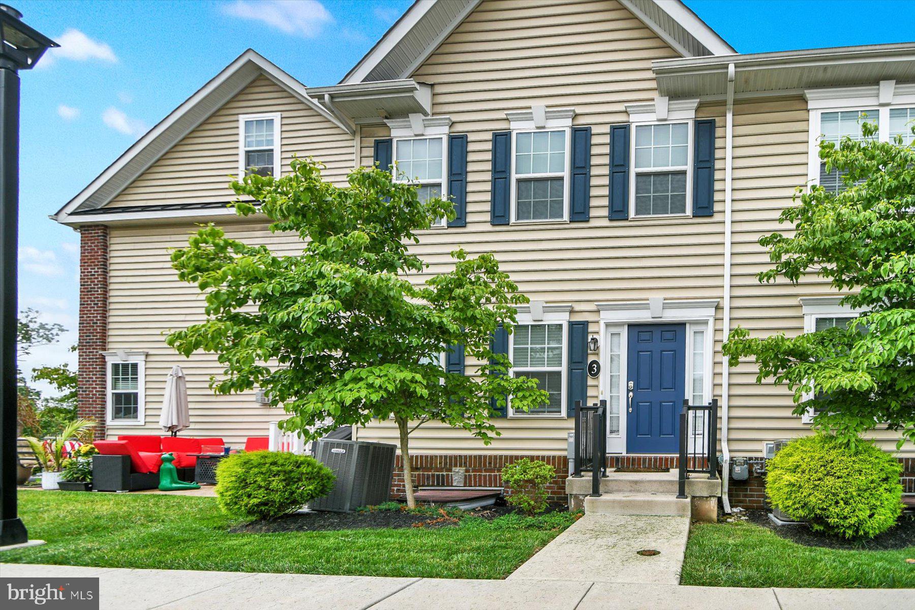 Welcome to your new rental home at 3600 Jacob Stout Rd, Unit 3. This beautiful, updated 3-bedroom, 2.5 bathroom townhome offers the perfect blend of space, style, and convenience. Nestled in the highly desirable Carriage Hill community, this home delivers comfort and functionality across three spacious levels, including a full finished basement ideal for a home office, entertainment space, or additional living space. Walk into the entryway and hang your coat in the coat closet, wash up in the half bathroom, then enter the fully furnished living room with recessed lighting and hardwood floors. Continue into the open floorplan dining room, separated from the kitchen by the island with breakfast bar. Marvel at the gorgeous kitchen with ample cabinetry, stainless steel appliances, granite countertop, and double sink. The sliding glass doors off the dining room lead to the deck looking over the Courtyard for those quiet summer nights. Upstairs, you will find 3 Generously Sized Bedrooms with plenty of closet space. The primary bedroom has a primary en-suite and walk in closet. Two additional bedrooms and a full bathroom in the hallway complete this level. The fully finished basement is a perfect space for a media room, gym, or additional living space. This level holds the in unit washer and dryer. This unit is truly move in ready. Just unpack your bags and enjoy! Professionally managed property. Schedule your showing today! SORRY ASSOCIATION DOES NOT ALLOW FOR SHORT TERM RENTALS
