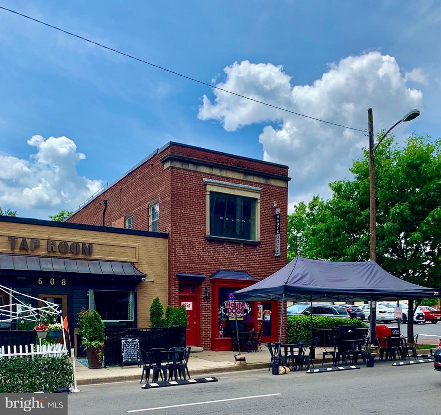 Important commercial opportunity for a restaurant operator or retail business owner to become part of a growing area known as Old Town North.  Located just minutes from Washington, D.C., Alexandria is situated along the Potomac River, adjacent to Arlington with quick and easy access to the Pentagon, Crystal City, and Reagan National Airport (DCA).  While Old Town is popular with tourists and known for its art galleries, antique shops, and red-brick sidewalks, northern Alexandria is described as a “suddenly bustling section of the city” by the Washington Business Journal and offers a variety of opportunities for residents to live, work, dine, and shop locally.

This 3,312 SF property offered for sale has two floors which allows for flexibility.  The entire space can be occupied by a single user or two different businesses can operate, one on each floor.  The ground level is currently leased by the trendy Haute Dogs restaurant with a lease expiring in March 2022.  The upper floor was recently occupied by a hair salon.  This building is at one end of a block also occupied by T.J. Stone’s Grill & Tap Room and Hank and Mitzi’s Italian Kitchen.  It sits next to a PNC Bank and across the street from the new rustic Oak Steakhouse, Wooboi Hot Chicken, St. Elmo’s Coffee Pub, and several other dining options like sushi and Thai restaurants.  The Sheraton Suites Old Town is within a block and it’s a short walk to reach the Rivergate City Park and Oronoco Bay Park along the Potomac River.  Just one block away, a developer has proposed a five-story, 73-unit building at the corner of North Columbus and Madison streets.  The nearby Old Towne Hotel is being renovated into a new, five-story hotel, while the small Chinese restaurant next to it is slated to become a four-story, 13-unit mixed-use building.

A recent article notes that the area is “one of the most underdeveloped locations within the historic district” of Old Town Alexandria, hinting at the demand for future growth.  Property values and business revenue will continue to increase in this area overall.