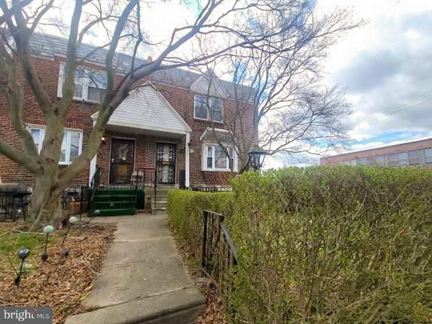 Don't miss your chance to own this charming 3-bedroom, 1.5-bath brick townhome in vibrant Philadelphia City! This property boasts an inviting open floor plan with approximately 1,120 square feet of versatile living space, offering endless possibilities for customization. With ample potential for personal touche, this home is a canvas ready for your vision. Ideally situated just minutes away from schools, shopping, dining, parks, and public transportation, you'll enjoy the perfect blend of convenience and community. Seize this opportunity today! Being sold AS IS, WHERE IS, Buyer is responsible for all inspections. All information and property details set forth in this listing, including all utilities and all room dimensions, are approximate, are deemed reliable but not guaranteed, and should be independently verified if any person intends to engage in a transaction based upon it. Seller/current owner does not represent and/or guarantee that all property information and details have been provided in this MLS listing. DO NOT Approach the occupants, exterior drive-by showing ONLY!!