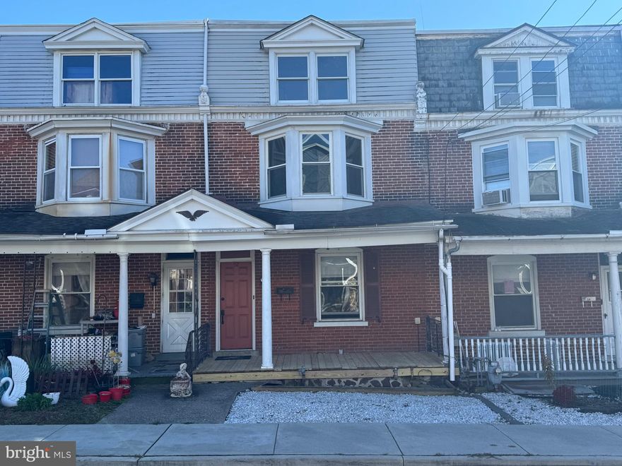 Welcome to this charming townhome located at 52 Hillside Ave, Souderton PA.  This is a 4 bedroom, 1.5 bath home boasting over 1,700 square feet of living space.  At the entrance of the property, you have a front yard with a nice-sized porch, brand new pressure treated boards just installed.  As you walk in, you are greeted by a generous-sized living room with a coat closet.  Next is the dining room with original hardwood floors and a built in cabinet.  Last on the 1st floor is your kitchen which is a nice open kitchen, lots of cabinet space with a double oven in the wall.  The first floor also features a half-bath.   Right off the kitchen is a back porch that has been enclosed and was used as a large walk-in pantry/storage by the previous owner.  
  Upstairs, you have two very good-sized bedrooms and a third bedroom/office, all with closets.  A full bathroom completes the second floor.  On the third floor, there is a fourth bedroom with electric heat.  Attic space is available adjacent to this bedroom - an option that some homes on the street have done is to open up the two spaces into a large third-floor master suite with bathroom.  Behind the home is a fenced-in backyard that leads to two off-street parking spots. 
  What is really charming besides the house is the town itself.  The location of this property is easy walking distance to multiple eateries, 2 breweries, a Wawa and during the summer Souderton's Third Friday event with food, music, booths and shopping.  Also easy walking distance to music in the parks during the summer months with a large play area for kids, basketball court, workout area and walking paths.  There is another park a block away behind the homes on Hillside Ave.  The owner of this home is the selling agent.  This property is being sold "As Is" condition
Don't miss this opportunity to own this townhome in the heart of Souderton!