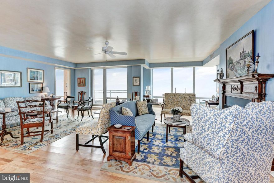 Refined finishes grace these extraordinarily spacious rooms excellent for large scale entertaining as well as cozy family gatherings. The sensational Garden Terrace residence located on the coveted fifth floor opens to the quiet, landscaped, Ritz oasis channel gardens. The private Garden Terrace is accessed through the Library or Master Bedroom Suite. Ask Agent re sq footage.