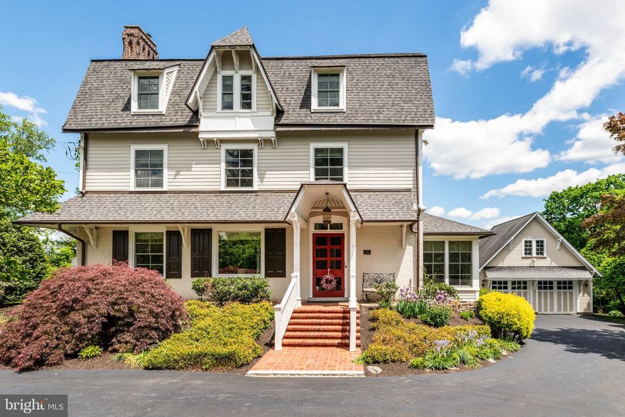 Designed by celebrated architect Frank Furness in 1878, Lainshaw was the childhood home of Robert Montgomery, who co-founded the investment firm Janney Montgomery Scott and built the Villanova estate, Ardrossan. Lainshaw was originally built for Robert’s father, William W. Montgomery. The home was named "Lainshaw" after Montgomery's Scottish roots.

Architectural Heritage: Lainshaw showcases Furness's signature craftsmanship with preserved features like intricate moldings, original stair railings, and exquisite fireplaces. These historical elements are beautifully complemented by modern updates, including a gourmet kitchen with a spacious island, a redesigned office with custom cabinetry, and an open-concept family room that ensures seamless flow throughout the home. Other recent improvements include a new roof with copper gutters and downspouts, new insulation in the roof/ attic, repointed chimneys, low-maintenance Hardie-plank siding, new Pella windows throughout, a Lutron lighting automation system, extensive professional landscaping and outdoor lighting enhancements, multi-zone heating and cooling, and radiant heat flooring in kitchen, family room and primary baths.

Elegant Design and Exceptional Features: Nine and ten-foot ceilings throughout invite an unexpected and welcome abundance of natural light through large windows. This six-bedroom home features five full bathrooms and one powder room, plus a cozy sunroom, butlers pantry (with original cabinetry), a billiards/media room, an upper level laundry room, and a luxurious primary suite offering two primary baths, both with heated floors for a spa-like retreat.

Indoor-Outdoor Living: The private lot is enhanced by an the expansive stone patio complete with a wood-burning fireplace and hot tub, and surrounded by lush, established gardens. The side brick patio includes both covered and uncovered seating areas, and is accessible from the family room, dining room and living room. You’ll appreciate the easy indoor-outdoor flow for day-to-day living, and when entertaining a crowd. 

Lainshaw offers a unique opportunity to own a piece of Main Line history - and add your own chapters to its future!