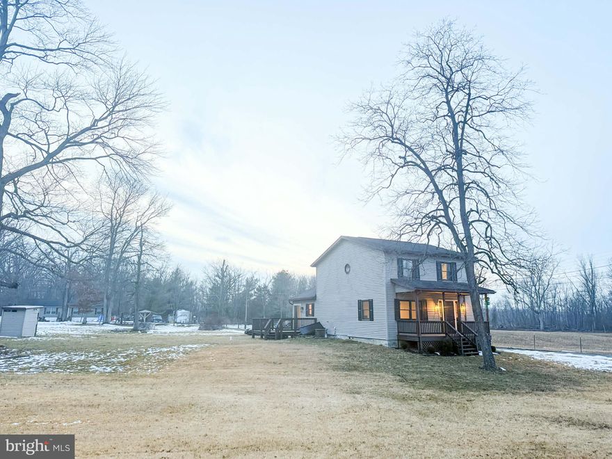 Welcome home to your peaceful country escape! This property offers 2+ beautiful acres with stunning country views. Set back on a private drive, you’ll enjoy the quiet feel of rural living while still being less than 5 miles from I‑81, giving you the best of both worlds.

Inside, the home has been thoughtfully remodeled throughout. The farmhouse‑style kitchen features white soft‑close cabinetry, stainless steel appliances, a large farmhouse sink, white subway tile backsplash, and butcher block countertops. There’s room for a dining table right in the kitchen, or you can take advantage of the spacious separate dining room for larger gatherings.

The main level includes a fully updated bathroom with a tile‑surround tub/shower, an upgraded vanity, and modern black finishes. The living room offers access to the covered front porch and features new recessed lighting, new carpet, and abundant natural light.

Upstairs, you’ll find three bedrooms and a bathroom that connects to both the hallway and the primary bedroom. This bathroom also includes a tile‑surround tub, white and gray flooring, and a new vanity.

A sliding glass door on the main level leads to the deck, where you can relax and enjoy peaceful views of nature—an ideal spot to unwind and watch the wildlife. The property also includes a storage shed and garage parking.

This is the perfect property for anyone seeking privacy, acreage, and convenience.