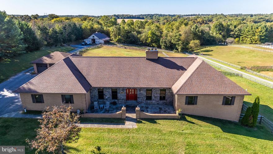 OPEN HOUSE TODAY!  10/16 1Pm - 3PM.  A GEM of a farmette in beautiful western Howard County.  The all brick sprawling rancher has been painstakingly renovated with top of the line materials throughout.    Very generous room sizes allow for an open feel to the floor plan while still maintaining some traditional defined spaces.  The 2020 custom remodeled kitchen with all new appliances will encourage even those with little interest in cooking.  All new windows and patio sliders installed this year, and most utilities have been updated or installed in the last 4 years (washer/dryer, dual radon mitigation systems, water heater, well pump, and more).

Complete main level living.  Could easily be considered a 5 bedroom home but Bedroom #5 is an ideal home office space.  

The Lower Level is finished as a great room/theater/entertainment area AND another large room that could be for a home business, studio, home gym+. 

Magazine worthy recently built  in-ground pool to to be enjoyed by all.   

 For the equestrian,  a recently constructed barn will not disappoint!  The center aisle barn includes 4 stalls, spacious tack room,  hay/shavings storage.  Property is fenced in to several paddocks. Hacking distance to Patuxent State Park trails.