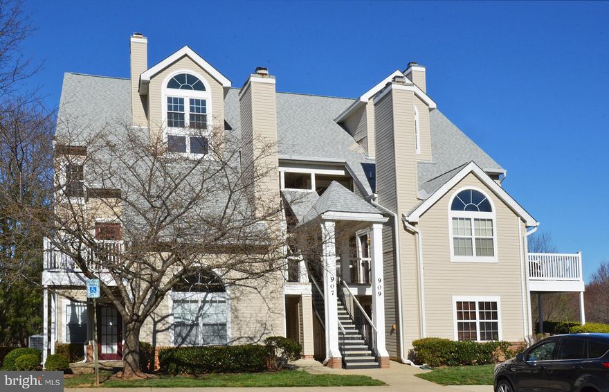 Available May 19 : NO PETS ALLOWED!  Wood floor throughout!  Move-in ready! Spacious 2nd floor unit with open floor plan features a living room with cozy wood-burning fireplace (cathedral ceiling), separate dining area, and  rear balcony overlooks peaceful area!  Cozy and bright 2 BR; Kitchen L counter; Washer and dryer in unit,  Lots of parking spaces! Located in Washingtonian Woods, a Pool and Tennis Community. Walk and Jog Paths. Super Convenient to I270, 370, Shady Grove Metro, Shopping at Rio and Crown Farm. More to discover!