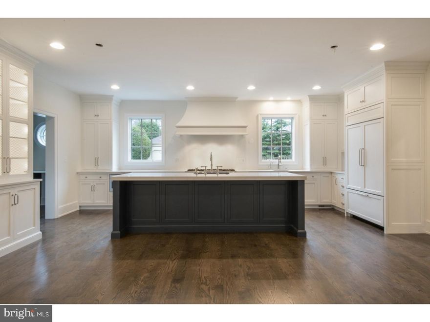 End of 2017 delivery! Town and Country living in the heart of the Main Line. Brand new home on one of the most desirable streets on the coveted North side of Bryn Mawr. Convenient to train, easy commute to the city, award winning Lower Merion schools. This home provides the ultimate in luxury and design.  This 5300q foot home has 5 large bedrooms, 4 full baths, upstairs laundry, and ample walk in closets. Main level features gracious foyer, formal living room with fireplace and dining room, large study, great room with fireplace and crawford ceiling, french doors to the patio. Formal powder room. The kitchen is a chefs dream, and an entertainers paradise. Kitchen island with marble countertops provides plenty of seating, large eating area, subzero and Thermador appliances, white inset custom cabinetry.  Kitchen also has a built in desk area, wet bar and walk in pantry. Full custom butlers pantry leads guests into the formal dining room. 3 car attached garage leads into expansive mudroom with cubbies and powder room. Upgraded 5inch white oak, site finished hardwood floors. See attached video rendering and floor plans. Get in early and pick your finished to make this custom home your own! Expected delivery late summer 2017.  See attached floor plans, builders package with complete specs and kitchen plan.