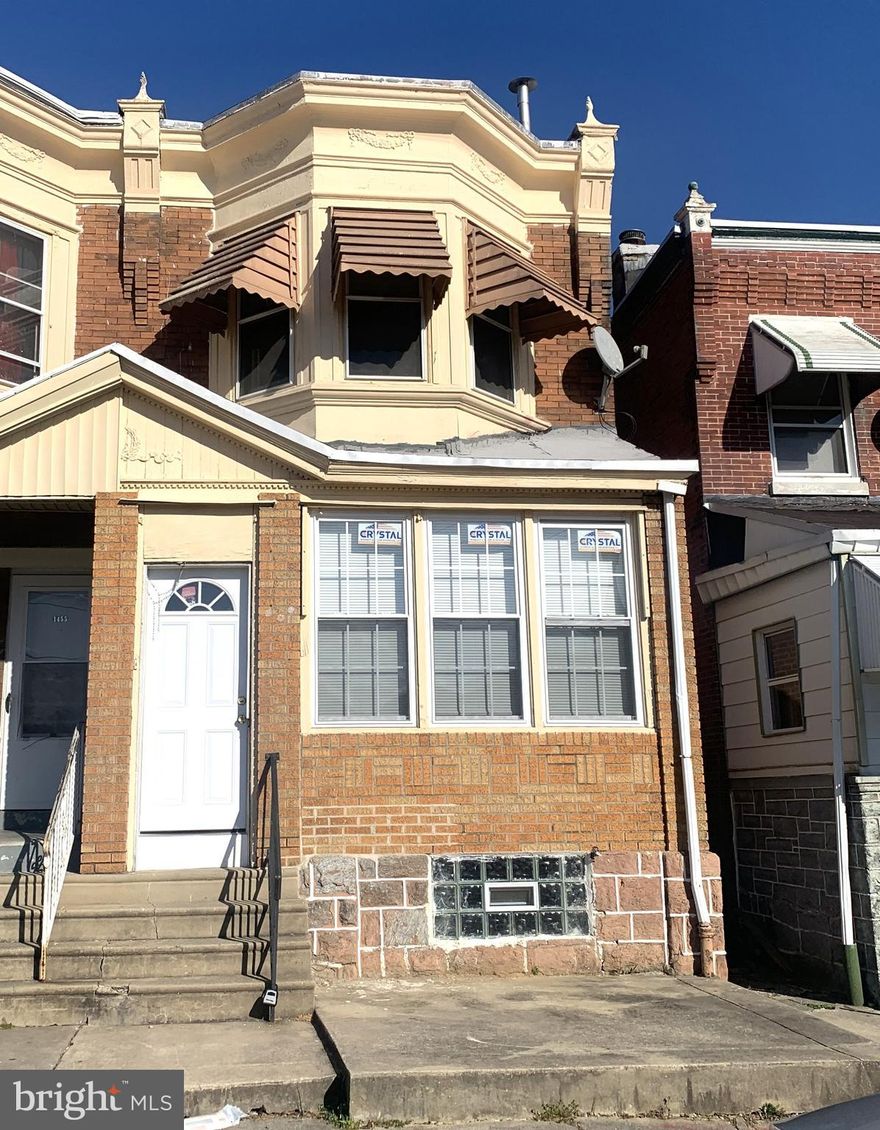 Welcome to this lovely 2 bedroom 1.5 bathroom Twin home located in West Philadelphia. This home features an updated Kitchen and bathroom, an enclosed porch, 1st floor powder room and open floor plan. The home also features gas forced hot air heating and gas cooking. There is a full unfinished basement that could be finished and used for additional living space. This is property is 100% move in ready and the still has tons of room to grow with your own personal improvements.  Seller is motivated. All offers will be presented.