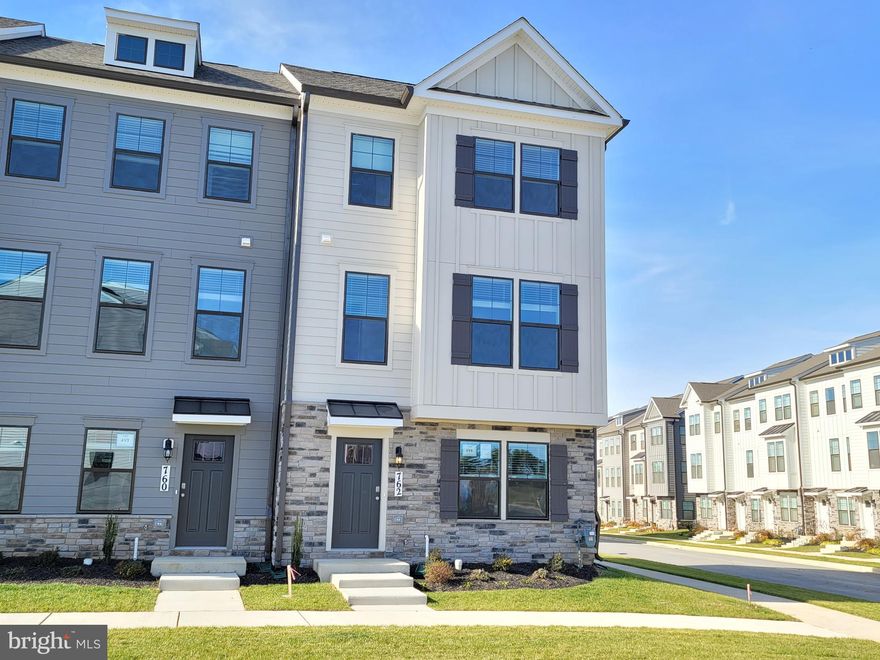 This stunning end-unit townhome offers the perfect blend of modern design, urban convenience, and exceptional amenities—just minutes from the vibrant heart of Frederick.
This spacious 4-bedroom, 3.5-bath home features a bright, open-concept layout ideal for entertaining, with extra windows that flood the space with natural light—an exclusive benefit of an end unit. Thoughtfully designed with high-end finishes and contemporary details throughout, the home offers generous living areas and a seamless flow between the kitchen, dining, and living spaces. A rare end-unit opportunity combining comfort, style, and location—this is Frederick living at its finest.