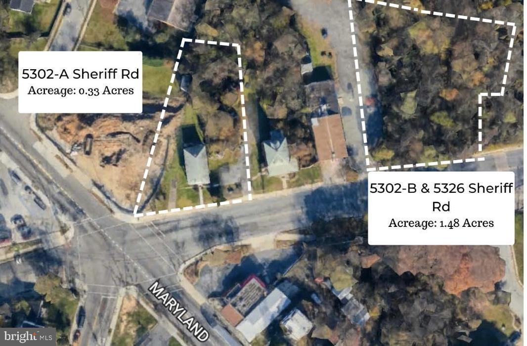 HUGE 200K price correction. Sited in a qualified census tract these 1.81 acres of CGO zoned land, can be developed as up to 86 market rate residential units as well as up to 110 affordable residential units, are steps from the D.C./MD line in Prince Georges County. Sellers have a clean Phase 1, an ALTA survey & concept plans from one of the top architectural firms in the county, for an affordable (LIHTC) execution, that can all be provided to assist with due diligence. Aside from the residential execution, numerous retail, office & mixed use executions are allowable by right within the CGO zone. Land of this size/density & location does not come to market often so call your agent & capitalize on the booming growth of Prince Georges County. 5302 & 5326 Sheriff rd are part of this offering - 3 parcels together totaling the 1.81 acres.